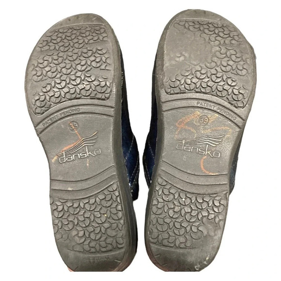 DANSKO XP 2.0 Denim Patent Leather Nursing Clogs Size 39 US Size 9 - Picture 5 of 9